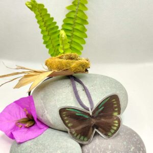 Collar Mariposa Sedosa de las Cicadas 013 L Esce