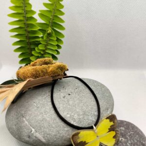 Collar Mariposa Amarilla de Boisduval 012 p Eaba