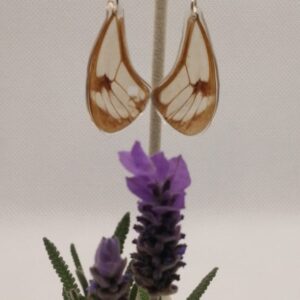 Aretes Colgantes Mariposa Alas de Cristal de Manchas Blancas 0321 N Gaae