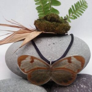 Collar Mariposa Alas de Cristal de Manchas Blancas 013 N Gaae